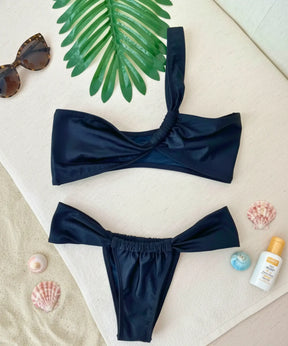 Biquíni Fio Dental Feminino com Top Transpassado Ajustável | Nelon