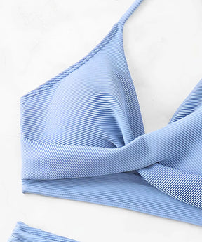 Biquíni Hot Pants Feminino Cintura Alta Canelado Modelador | Amma