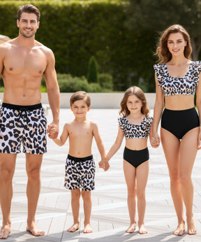 Biquíni Mãe Filha Shorts Pai Filho Oncinha Estampado | Smurfss