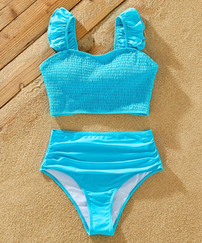 Biquíni Mãe e Filha Top Cintura Alta Short Masculino Família | Flini