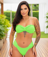 Biquíni Tomara que Caia Neon Verde Fio Dental | Acqual