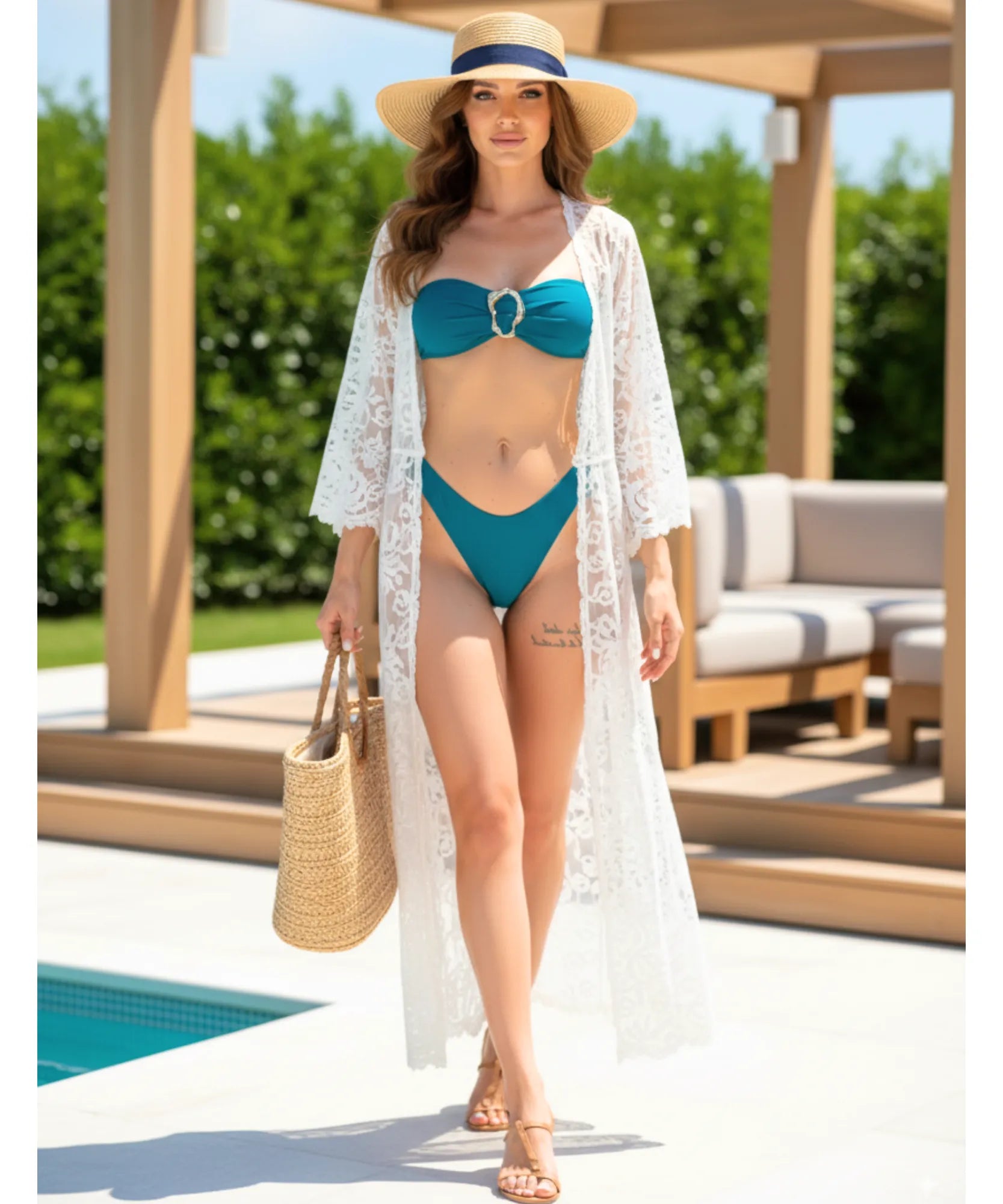 Biquini Tomara Que Caia Argola Dourada Elegante Feminino | Ross