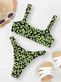 Biquíni Top Estampado Oncinha Animal Print Ajustável | Misie