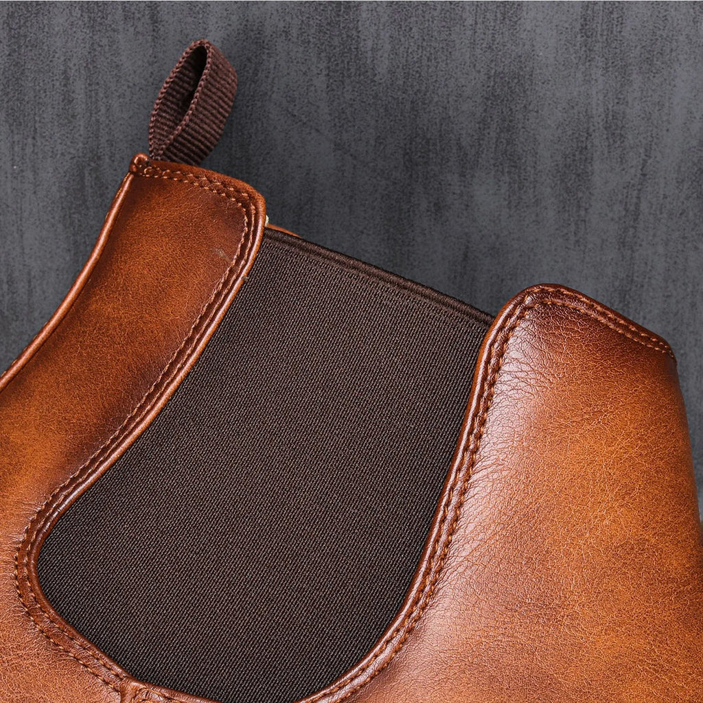 Bota Chelsea Masculina de Couro Montvani MV281