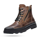 Bota Coturno em Couro Masculino Montvani MV295
