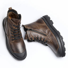 Bota Coturno em Couro Masculino Montvani MV295