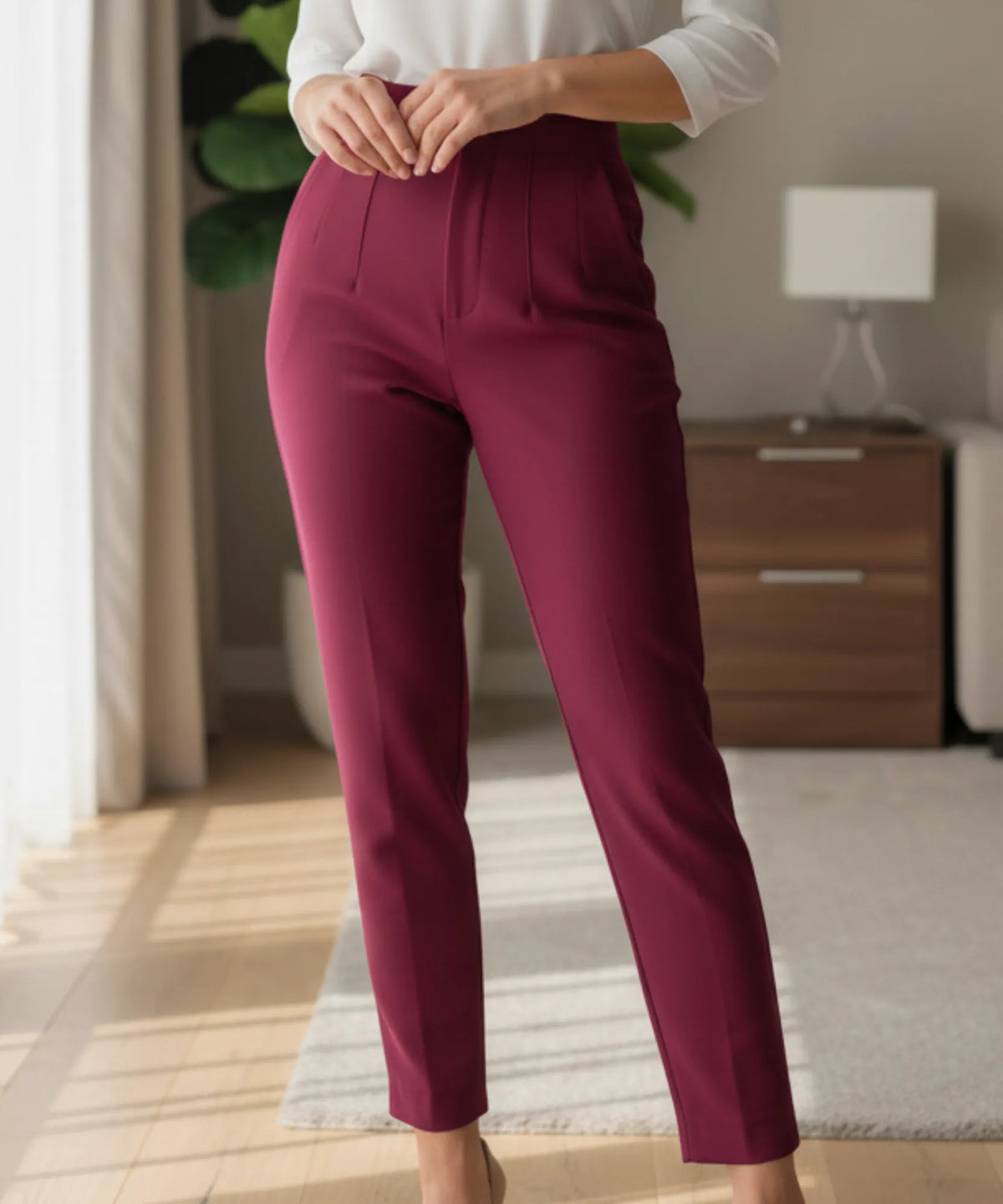 Calça Alfaiataria Feminina Cintura Alta Elegante | Flime