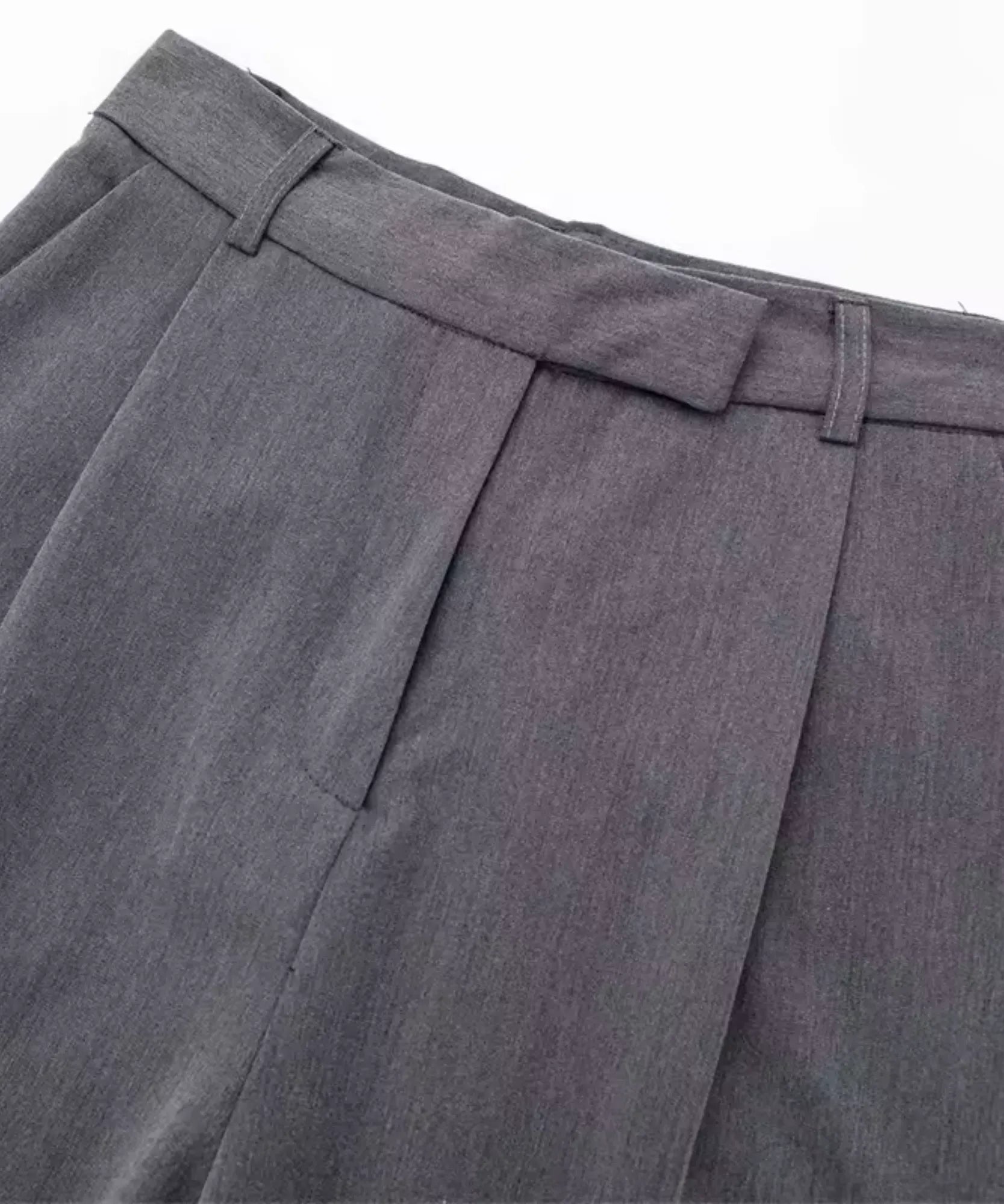 Calça Alfaiataria Feminina Social Cintura Alta Casual Chic | Grena