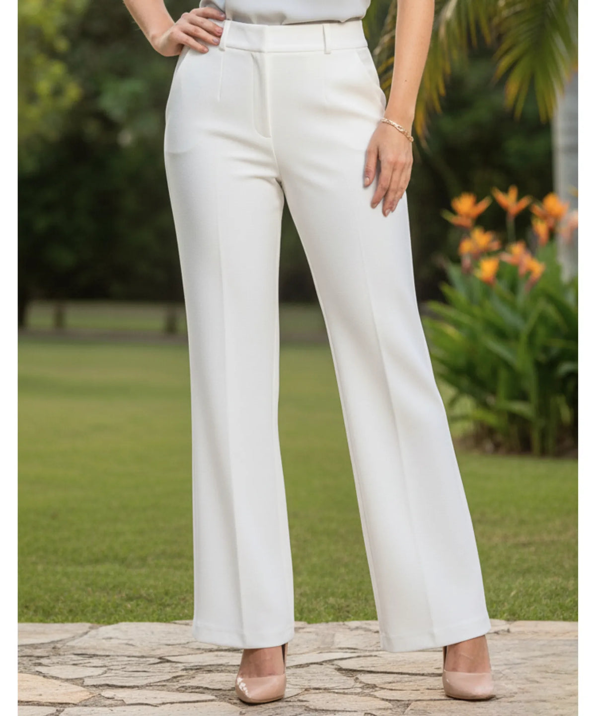 Calça Flare Alfaiataria Feminina Social Elegante | Pansy