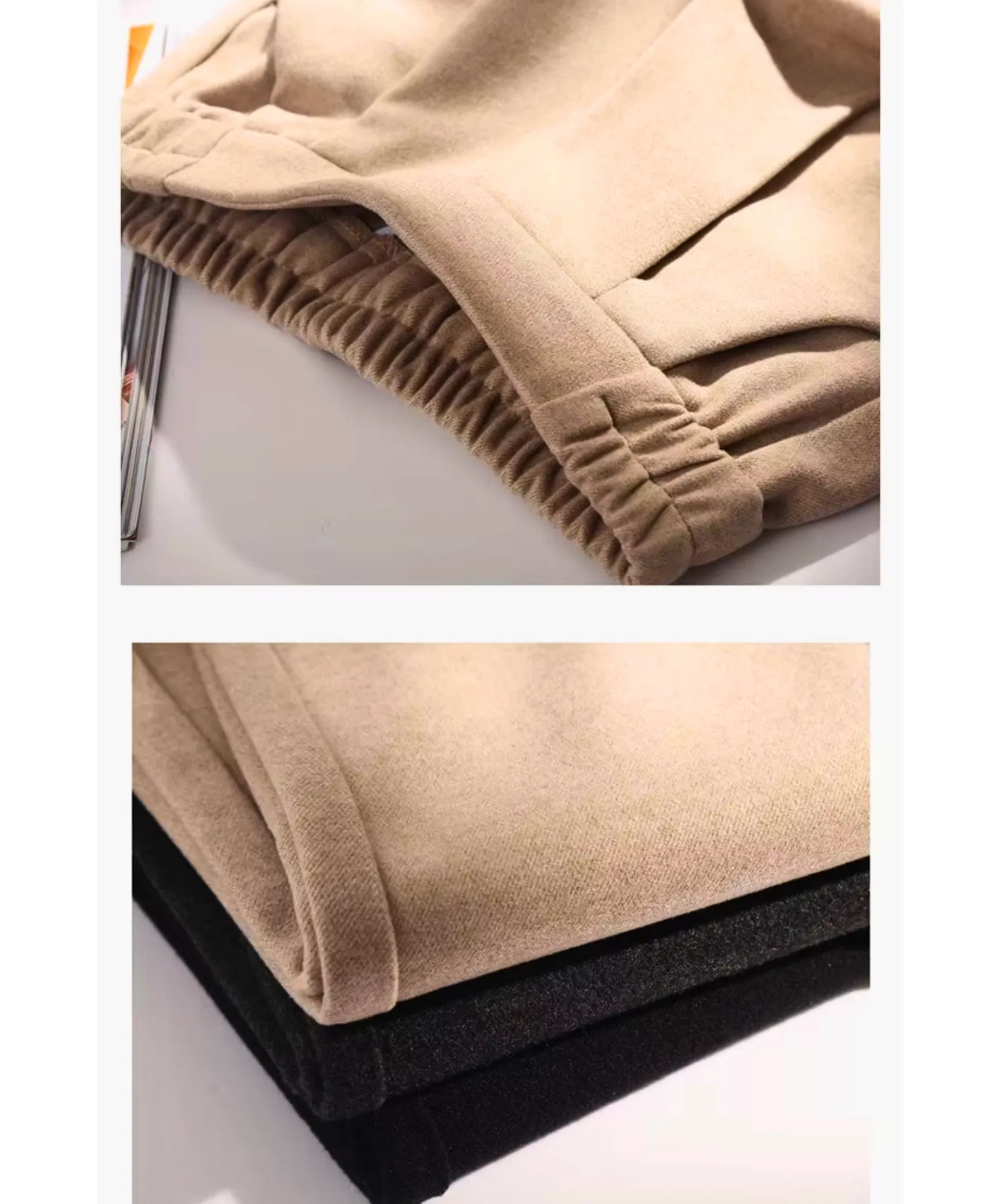 Calça Moletom Alfaiataria Feminina Bolsos Cintura Alta | Joa