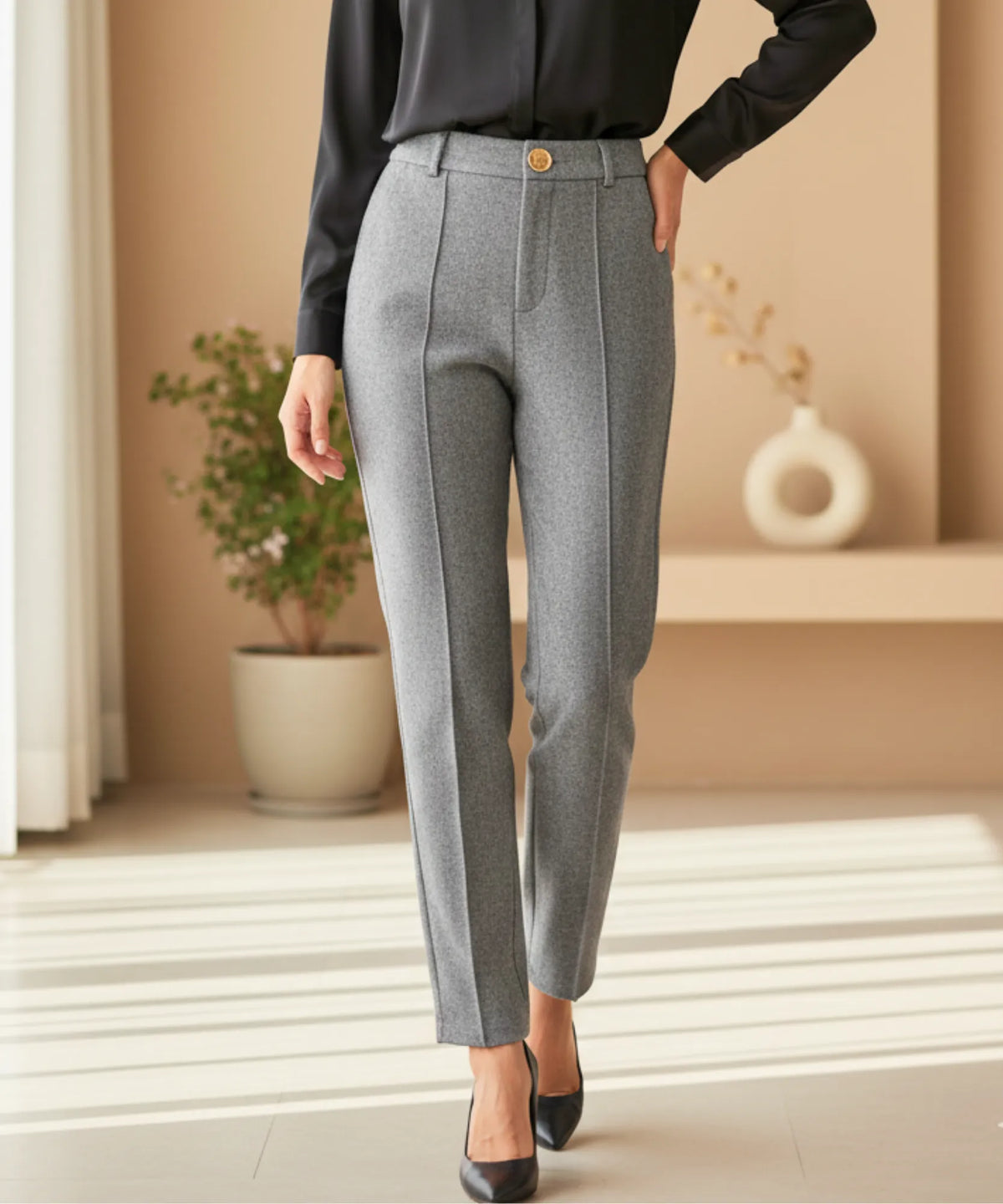 Calça Social Feminina Lã | Ricci