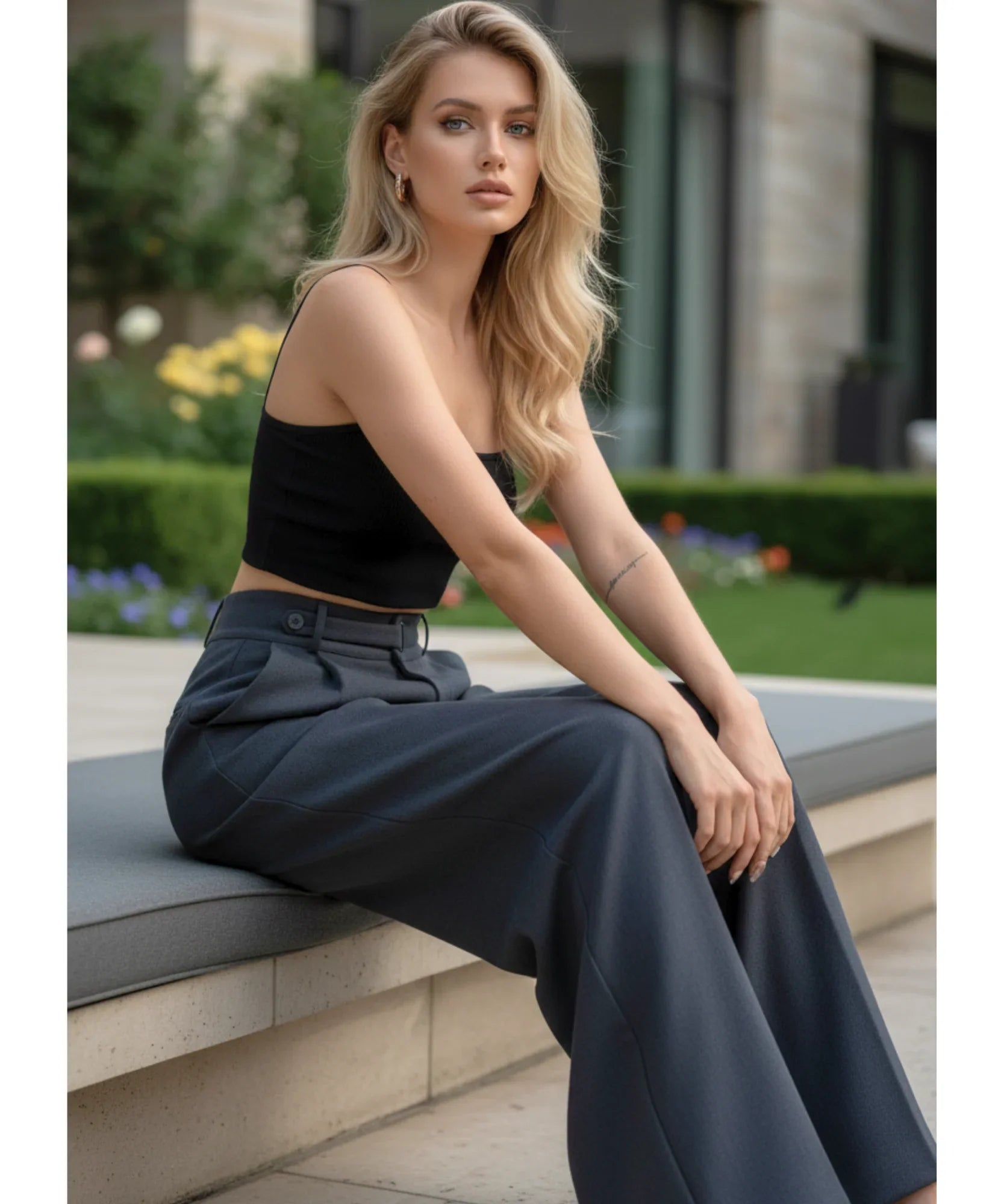 Calça Wide Leg Alfaiataria Feminina Premium Confortável | Lusin