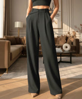 Calça Wide Leg Alfaiataria Feminina Premium Confortável | Lusin