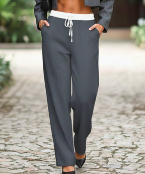 Calça Wide Leg Feminina Alfaiataria Cintura Alta Leve | Cili