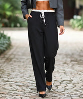 Calça Wide Leg Feminina Alfaiataria Cintura Alta Leve | Cili