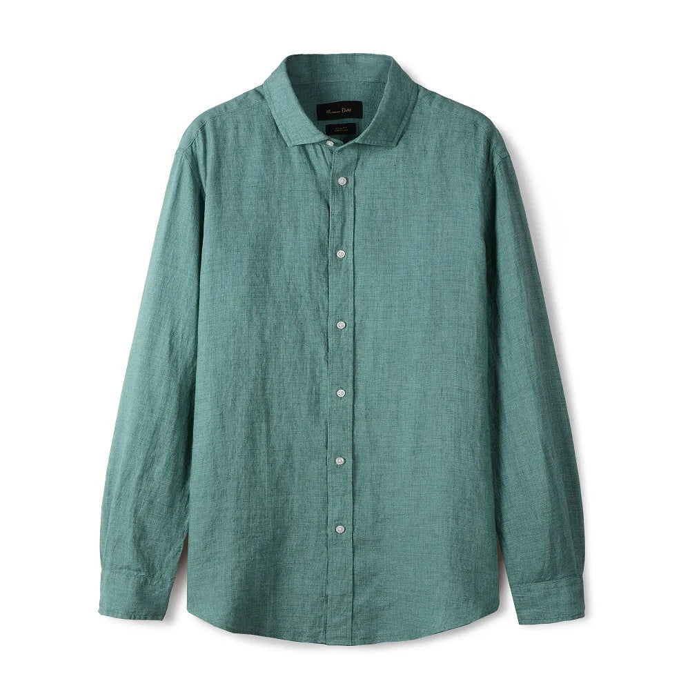 Camisa de Linho Lisa Masculina Vonluthen VL347