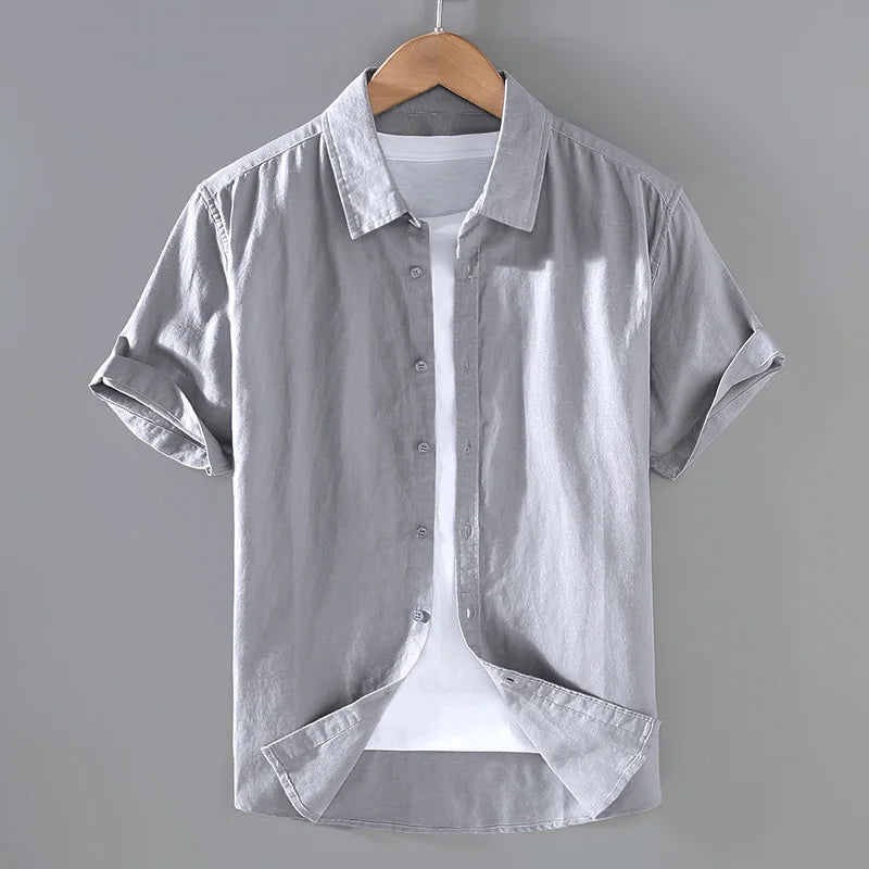 Camisa de Linho Masculina Vonluthen VL004
