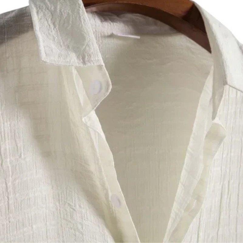 Camisa Manga Curta em Linho Vonluthen VL324