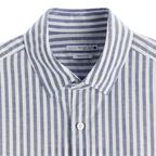 Camisa Masculina em Linho Listrada Vonluthen VL358