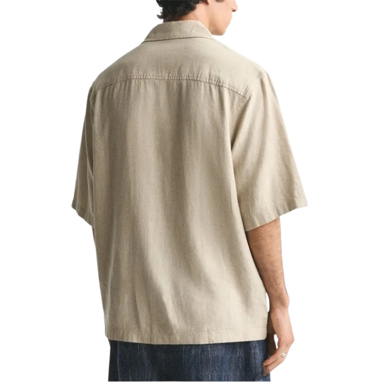 Camisa Masculina em Linho Relaxed Fit Vonluthen VL360