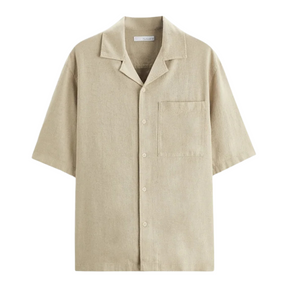 Camisa Masculina em Linho Relaxed Fit Vonluthen VL360