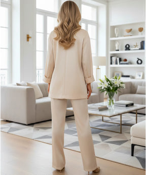 Conjunto Alfaiataria Feminino Blazer Calça Premium Elegante | Ellien