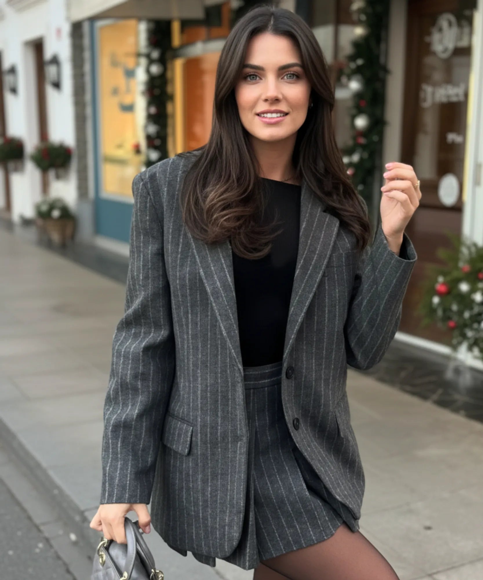 Conjunto Alfaiataria Risca de Giz Feminino Social | Alexis