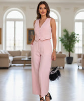 Conjunto Feminino Alfaiataria Colete e Calça Elegante | Kaylee