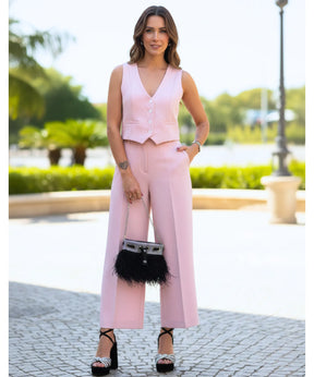 Conjunto Feminino Alfaiataria Colete e Calça Elegante | Kaylee