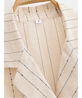 Conjunto Alfaiataria Feminino Linho Elegante com Blazer e Calça | Fontana