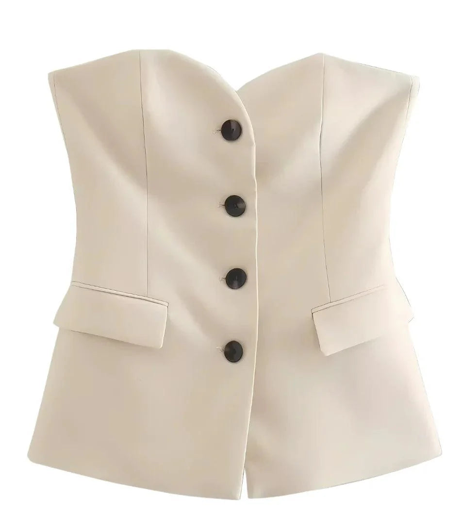 Conjunto Alfaiataria Tomara que Caia Feminino Elegante | Gigi