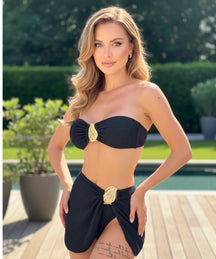 Conjunto Biquíni 3 Peças Crochê Elegante Feminino Verão | Ischia