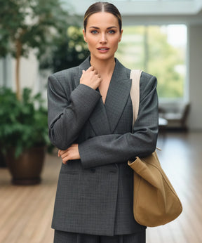 Conjunto Feminino Alfaiataria com Blazer e Calça Reta Elegante | Piazi