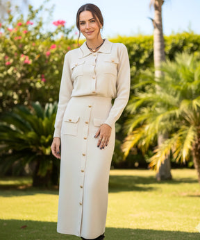 Conjunto Feminino Alfaiataria Tricot para Trabalho e Festas | Ziza