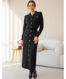 Conjunto Feminino Alfaiataria Tricot para Trabalho e Festas | Ziza