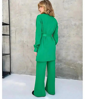 Conjunto Feminino Tricot Elegante para Trabalho e Eventos | Ayasha