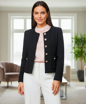 Conjunto Tweed Feminino com Shorts Saia e Blazer Elegante | Juli