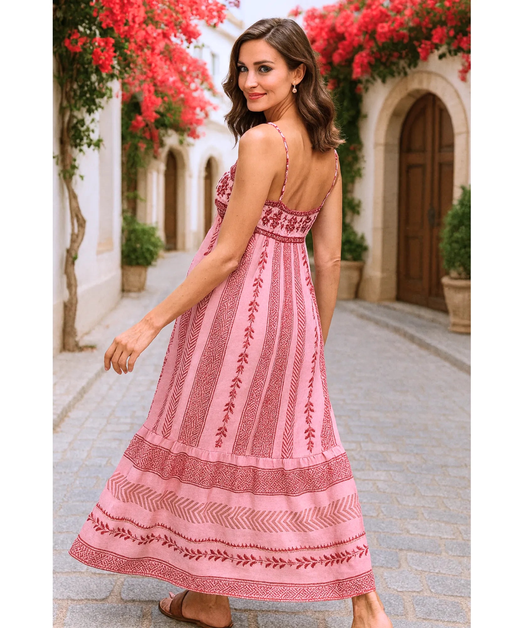 Vestido Longo Estampado Étnico Boho Verao | Lexa