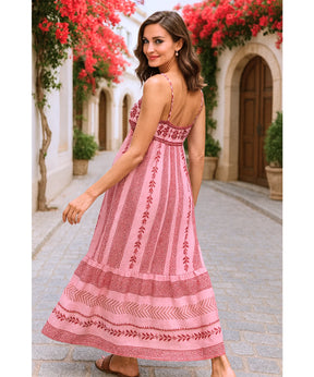 Vestido Longo Estampado Étnico Boho Verao | Lexa