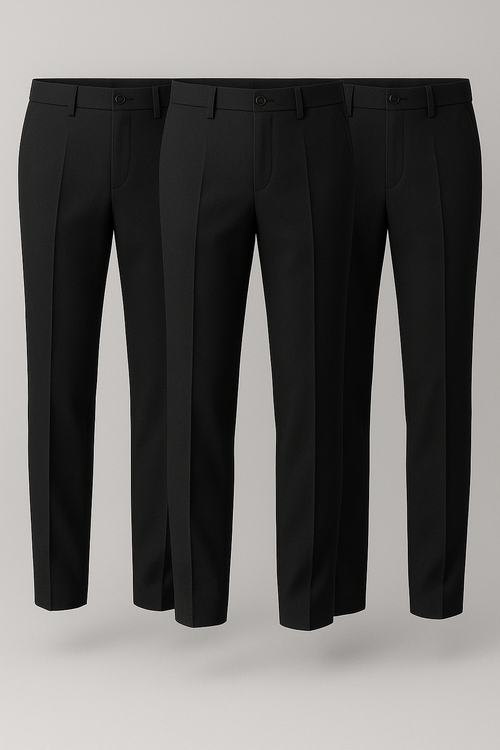 (PROMOÇÃO) Kit 3 Calças De Alfaitaria Masculina