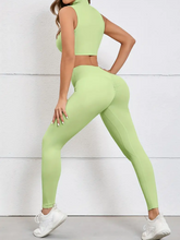 Conjunto Top com Zíper e Legging Empina Bumbum Modern Alana