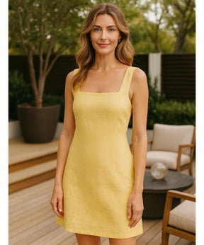 Vestido Curto Feminino Sarja Social Verão Elegante | Lari