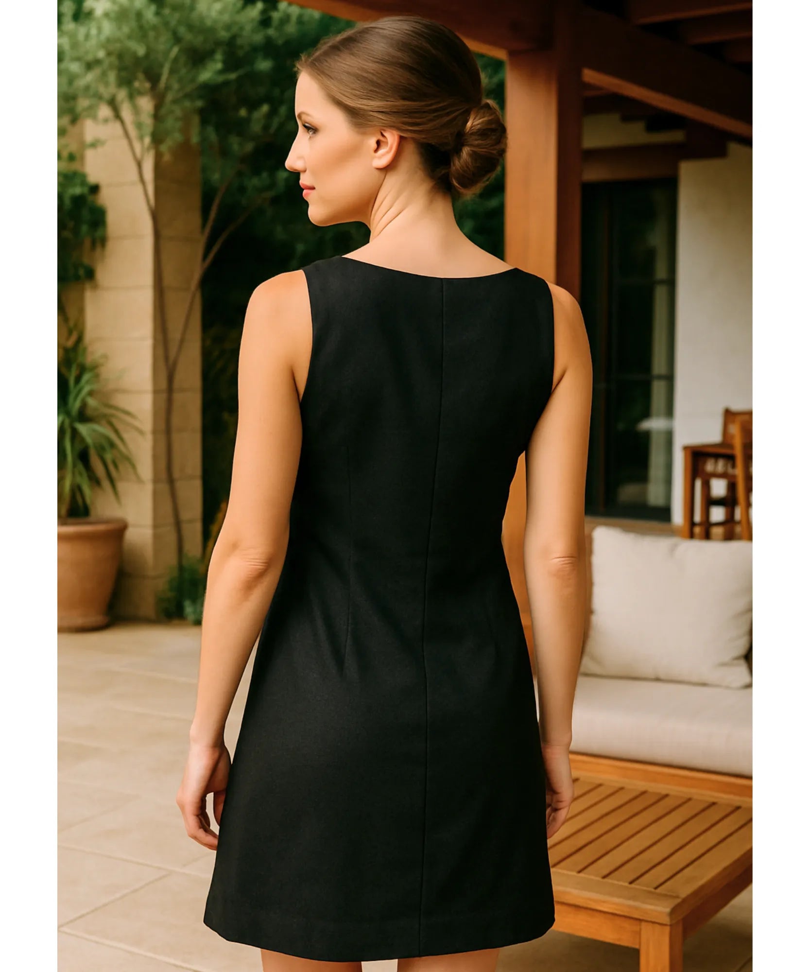 Vestido Curto Feminino Sarja Social Verão Elegante | Lari