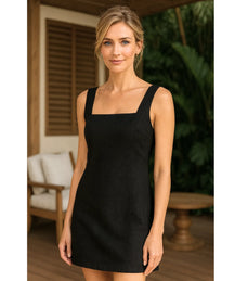 Vestido Curto Feminino Sarja Social Verão Elegante | Lari