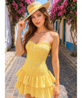 Vestido Feminino Curto Laise Boho Casual Verão | Chloe