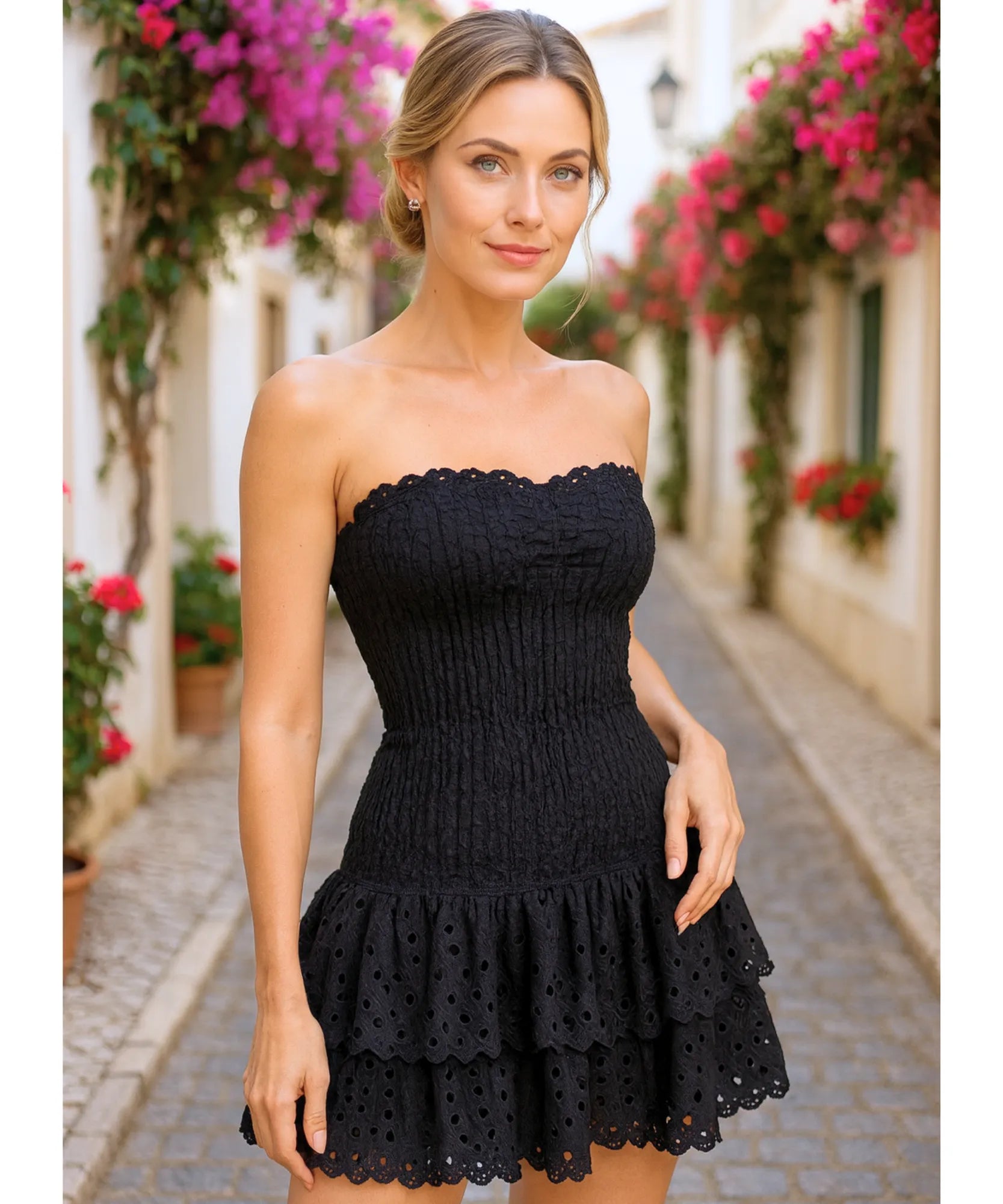 Vestido Feminino Curto Laise Boho Casual Verão | Chloe