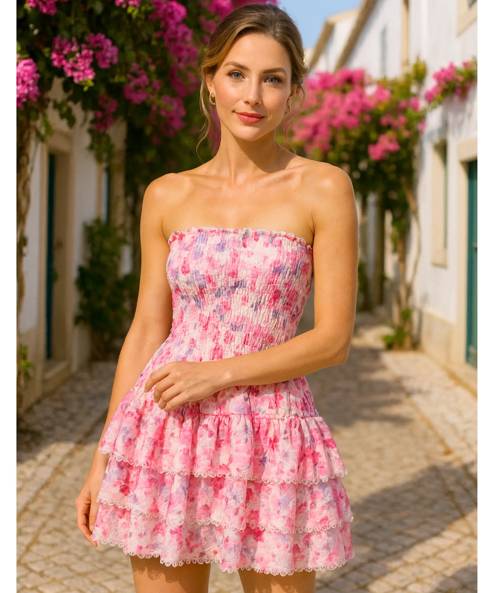 Vestido Feminino Curto Laise Boho Casual Verão | Chloe