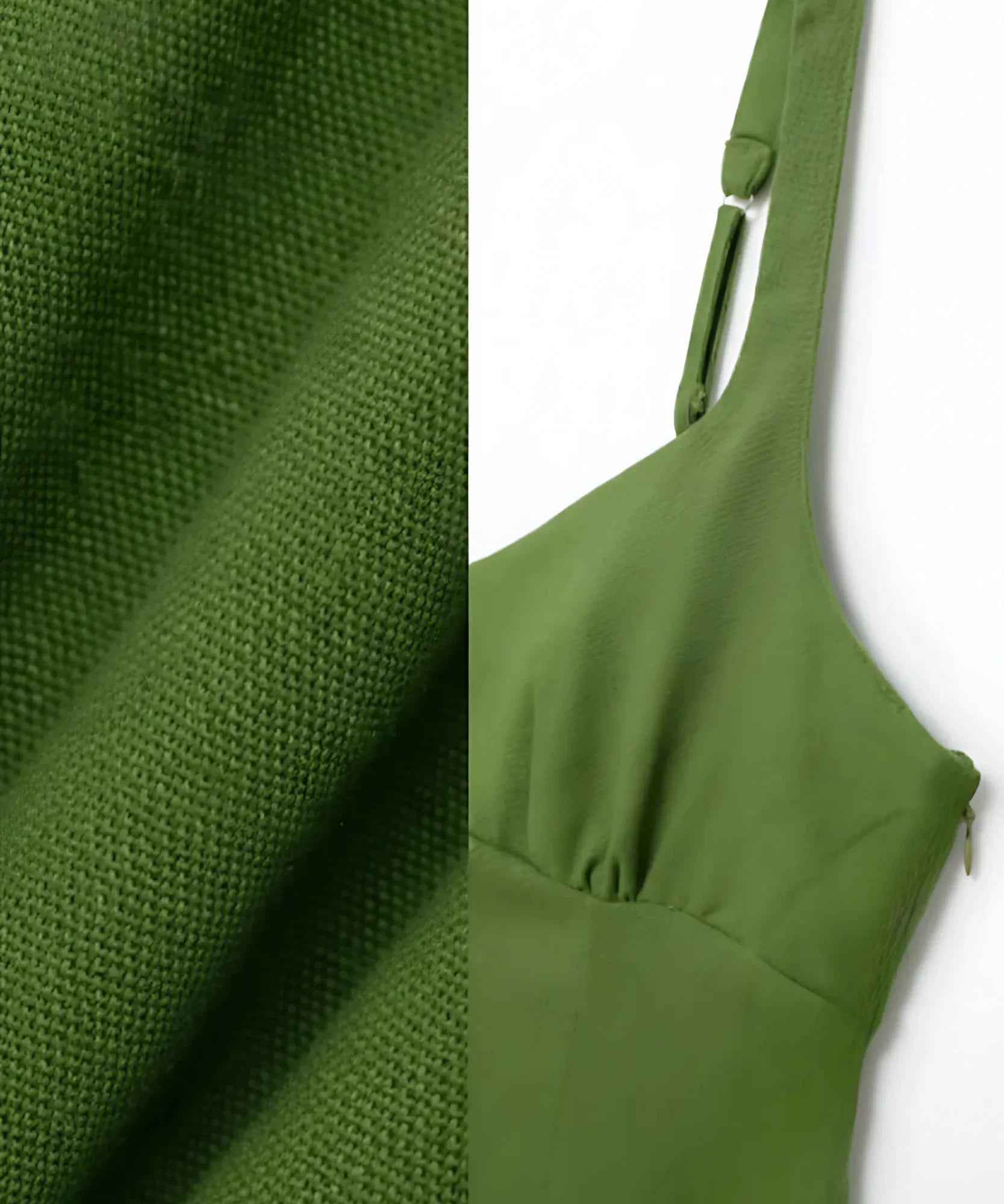 Vestido Feminino Midi Alças Ajustáveis Linho Elegante | Dalie