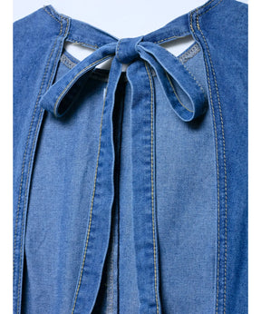 Vestido Jeans Midi Feminino Regata Confortável Elegante  | Belis