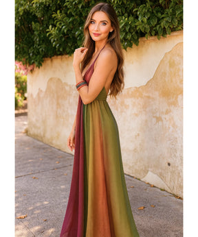 Vestido Longo Boho Alças Finas Elegante Verão | Anaí